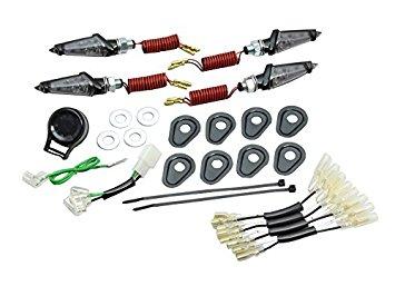 大阪単車用品工業 ハリケーン　HA5227BS LEDﾀﾞｶﾞｰｳｲﾝｶｰKit ﾌﾞﾗｯｸ ｽﾓｰｸﾚﾝｽﾞ MT-09