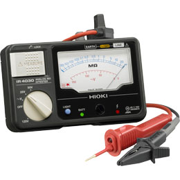 日置電機 アナログメグオームハイテスタ　１２５Ｖ／２０ＭΩ　３レンジ　（スイッチ付きリード附属） IR4030-11 1個