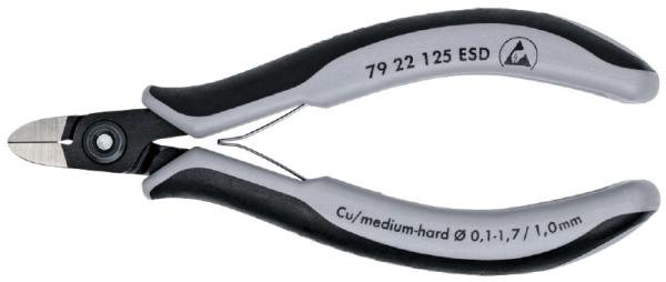 クニペックス KNIPEX 7922-125ESD エレクトロニクスニッパー 7922-125ESD