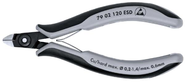 クニペックス KNIPEX 7902-120ESD 電子工学ニッパー 7902-120ESD
