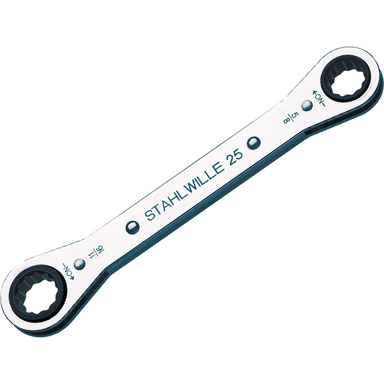 STAHLWILLE(スタビレー) 25AN-3/8X7/16 板ラチェットメガネ (41562428) 25AN-3/8X7/16