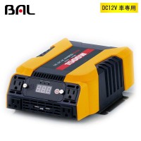 バル(BAL)/大橋産業 DC/ACインバーター 矩形波 DC12V車専用 定格出力:1500W 2807 (1054068)