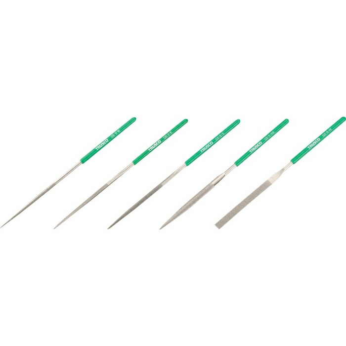 TRUSCO トラスコ中山 ＴＲＵＳＣＯ ダイヤモンドヤスリ 委しい用 ５本組 書き割り GS-5-SET 1176307