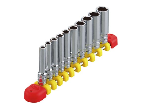 京都機械工具 KTC TB2L10E (6.3SQ) ディープソケットセット (ミリ) 【1/4′′SQディープソケットセット (六角)】 000011033003