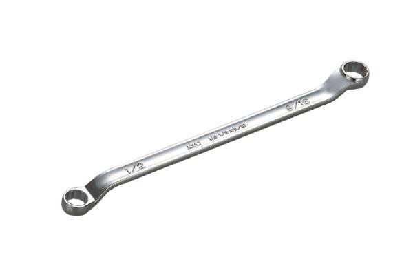 京都機械工具 KTC M5-15/16X1 45 ?X6 ? ロングメガネレンチ (インチ) 【ロングメガネレンチ45°×6°】 000011306488