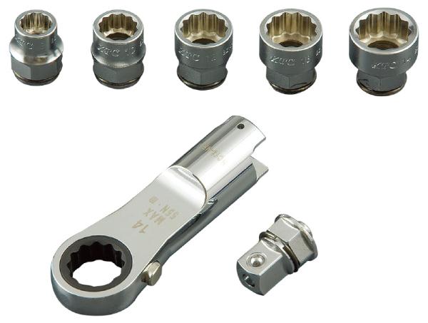 京都機械工具 KTC TGX13MR147 交換式用 ラチェットメガネヘッドセット 000011812709