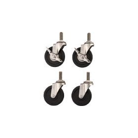 TRUSCO トラスコ中山 クリーンフレックス キャスターセットΦ100導電車輪 SUS金具 CFLSD100SET 1セット