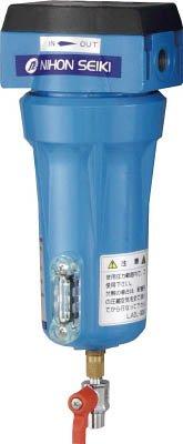 日本精器 高性能エア湖水漉し10A3ミクロン(ドレンコック付)  NICN110ADLDV
