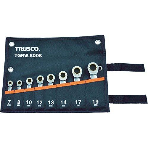 TRUSCO トラスコ中山 TRUSCO ラチェットコンビネーションレンチセット(ショートタイプ)8本組  TGRW800S