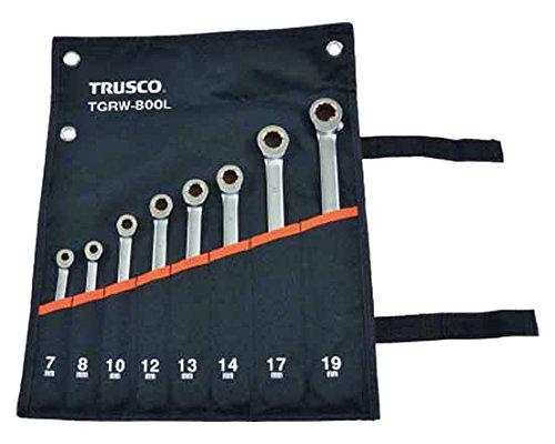 TRUSCO トラスコ中山 TRUSCO ラチェットコンビネーションレンチセット(ロングタイプ)8本組 TGRW800L|ECJOY!プレミアム店