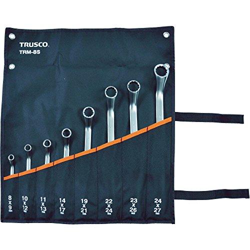 TRUSCO トラスコ中山 TRUSCO 45°両口めがねレンチセット(8本組) TRM8S|ECJOY!プレミアム店