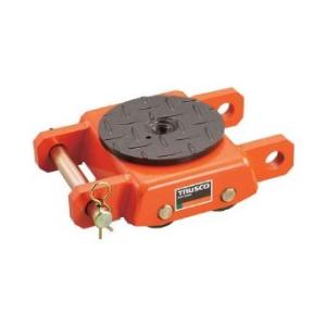 TRUSCO トラスコ中山 TRUSCO オレンジ色巻き ウレタン拷問台付 標準尺度型 3TON  TRUSCO オレンンジローラー ウレタンシャリンツキ ヒョウジュンガタ 3TONTUW-3S   (P)