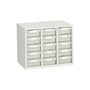 TRUSCO トラスコ中山 TRUSCO バンラックケースA型 3列5段 TRUSCO バンラックケースAガタ 3レツ5ダンA-35 NG(ネオグレー 3レツ5ダン) SA-35P (P)