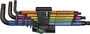 Wera Werkzeuge Wera 950SPKL/9SMN マルチカラーヘックスキーセット   073593