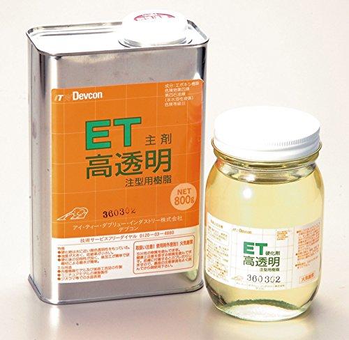 ITW PP&FJ デブコン 高透明コーティング材 ET1.2kg ET1200