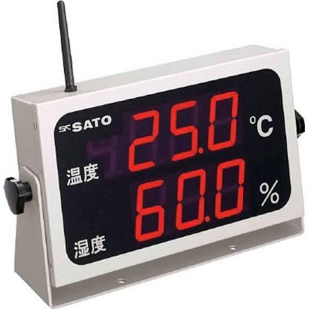 佐藤計測器製造所 佐藤 コードレス温湿度書きあらわす器(8102-00) SKM350RTRH