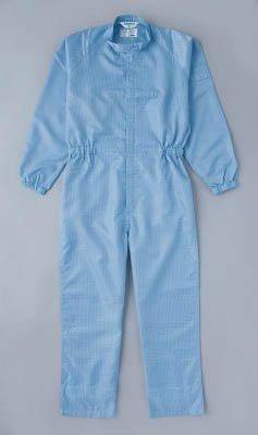 TRUSCO トラスコ中山 TRUSCO 制電糸グリッド仕様フード無つなぎ服 ブルー 3L TCOGB3L
