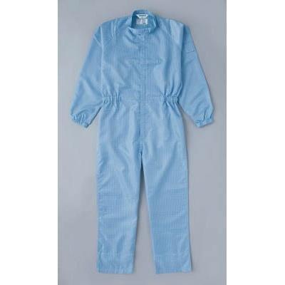 TRUSCO トラスコ中山 TRUSCO 制電糸グリッド仕様フード無つなぎ服 ブルー LL TCOGBLL
