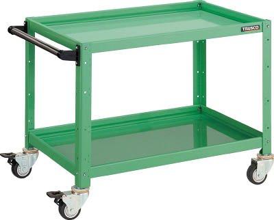 TRUSCO トラスコ中山 TRUSCO バーディワゴン 600X400XH600 2段 YG色 BDW672YG