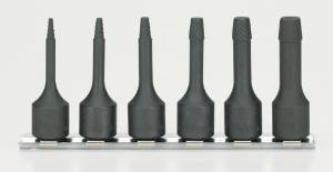 山下製作科学研究所 コーケン 3/8(9.5粍)ボルトツイスターレールセット 6ヶ組 RS3129/6-L60 手動工具-ソケットレンチ用ソケット-DIY・工具