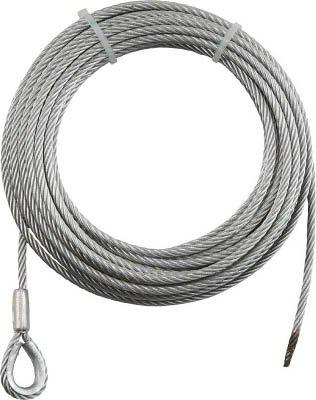 TRUSCO トラスコ中山 TRUSCO 手動ウインチ用SUSワイヤーΦ5×20M用(シンブル入りロック) code:7673388