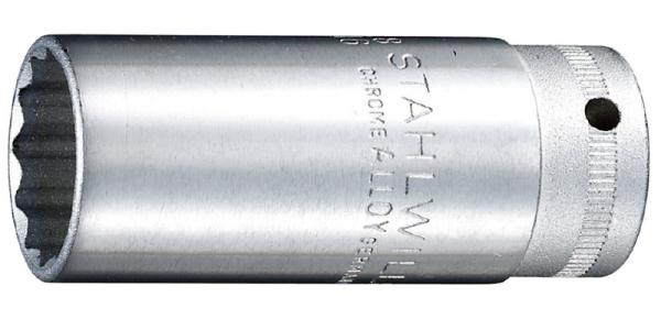 STAHLWILLE(スタビレー) 46-17 (3/8SQ)ディープソケット (12角)(02020017) 46-17