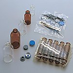 アズワン ステリ・バイアル（予防医学栓、旗がしら付き添い人） 赤銅色 １０ｍＬ １０本入NCG0884024-4010-02