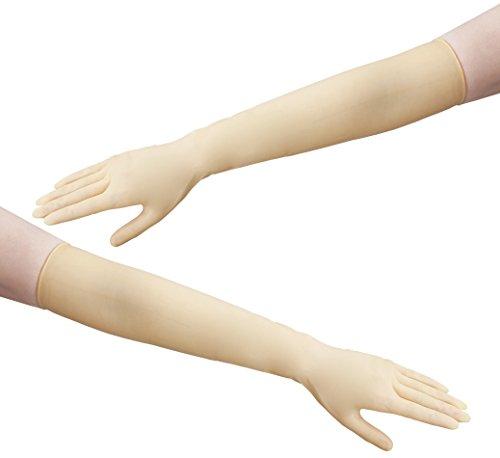 アズワン 乳状液ロンググローブ 黒色火薬無償性 M 25双入 ロングM 1箱(25双入) 生活雑貨-日用品雑貨・文房具・手芸-ゴム手袋・ビニール手袋