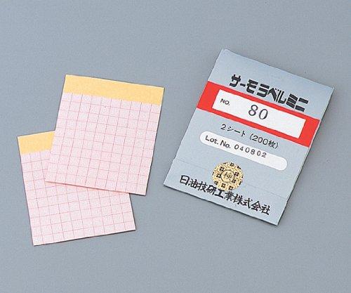 日油技研工業 サーモラベル(R)ミニシリーズ(不可逆) No.80 1袋(200枚入)