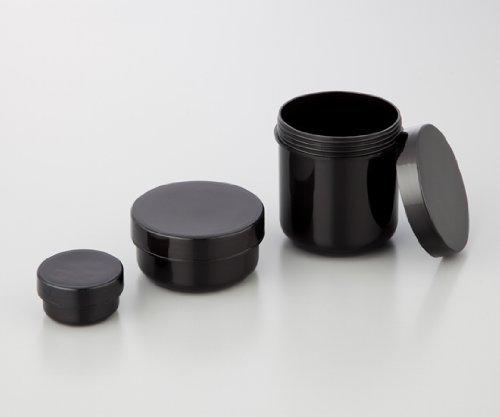 馬野化学容器 紫外線カット軟膏容器 黒・遮光 125mL 3-56 50個1箱(50個入り)1-6137-03