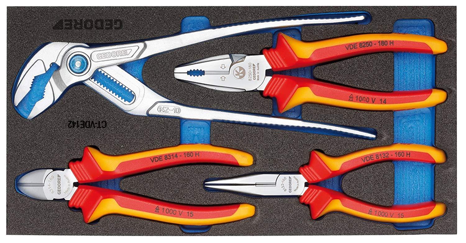 Gedore 2309033GEDORE VDE絶縁プライヤーセット 1500CT1‐VDE1428558932|ECJOY!プレミアム店