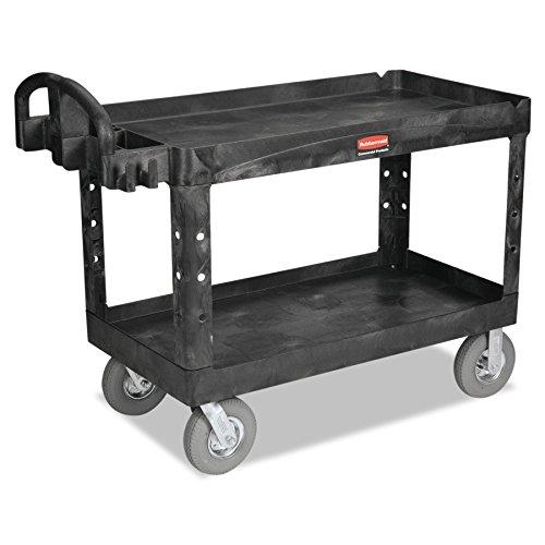 Rubbermaid Commercial Products 45461007ラバーメイド ヘビーデューティーユーティリティカート チューブタイヤ式 ブラック8194740|ECJOY!プレミアム店