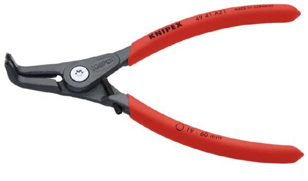 クニペックス KNIPEX 4941-A21 軸用委しいスナップリングプライヤー 曲(ストッハ 4941-A21
