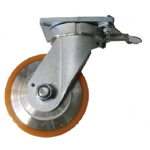 HDUJ200TLヨドノ 超重量用高硬度ウレタン自在車旋回ロック付 2000kg用8094065