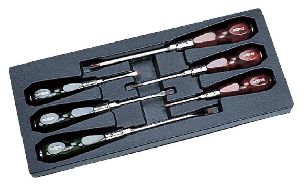 京都機械工具 NTD306ネプロス 木柄ドライバセット[6本組]8070579