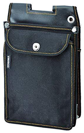 TRUSCO トラスコ中山 TDOFLBKTRUSCO 外線工事用電工腰袋 前ポケット フタ付8371275｜ECJOY！プレミアム店