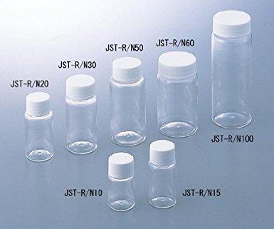 アズワン PET スクリューバイアル SCC 60mL （純水洗いものかた付ける済み） JST-R/N60 1箱(10本×5袋入)