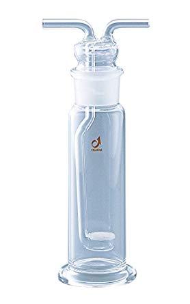 クライミング ガス洗浄瓶(板フィルター付き) 250mL1-4374-02