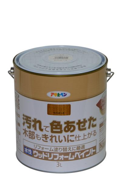 アサヒペン AP 水性ｳｯﾄﾞﾘﾌｫｰﾑﾍﾟｲﾝﾄ 3L ﾗｲﾄｵｰｸ