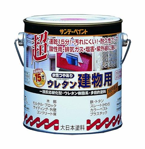 サンデー絵の具 ｻﾝﾃﾞｰ 水溶性ｳﾚﾀﾝ営造物用 黒 3L #23M14 花・ガーデン・DIY-塗料缶・ペンキ-DIY・工具