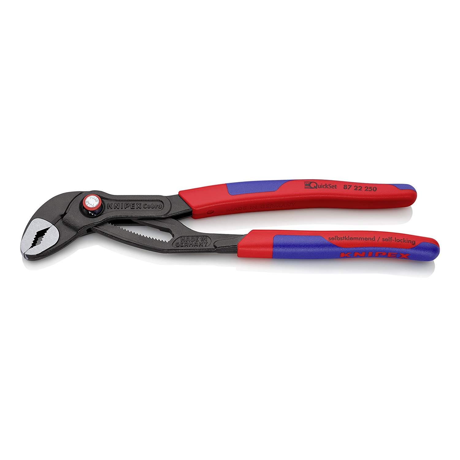 クニペックス KNIPEX KNIPEX ウォーターポンププライヤー(クイック書き割り) コンフォートハンドル 250粍