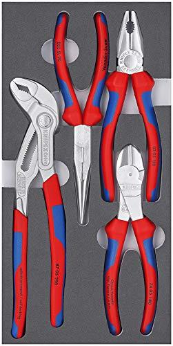 クニペックス KNIPEX 002001V17 プライヤーセット ウレタントレイ入り 002001V17