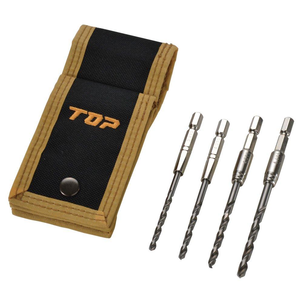 TOPKOGYO トップ工業 TOP 鉄工ドリル4本セット