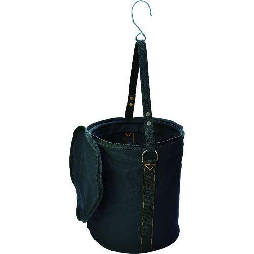 TRUSCO トラスコ中山 TRUSCO 電工バケツ 300X350 ファスナー蓋付き Sフック大付 ブラック