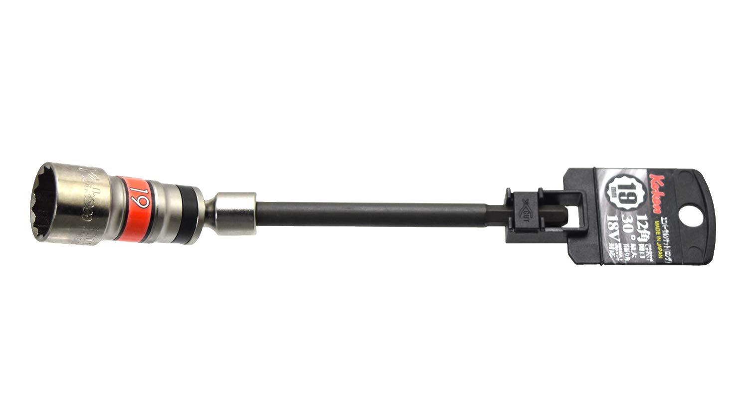 山下工業研究所 1/4”(6.35mm)H ユニバーサルソケット(ロング) 19mm (BD011N-19)