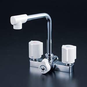 KVK 一時止水付2ハンドル混合栓KM14E|ECJOY!プレミアム店