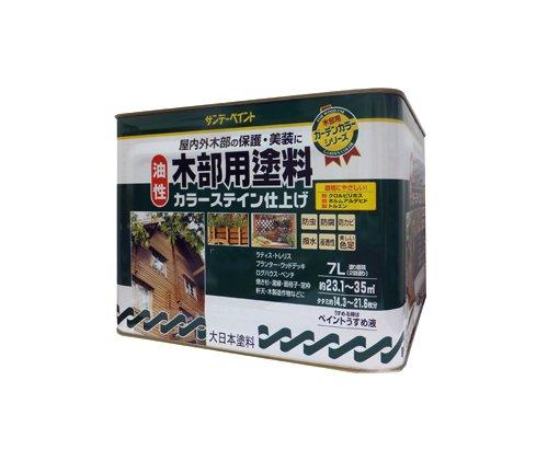 サンデー絵の具 ｻﾝﾃﾞｰ 油性木部ｶﾗｰｽﾃｲﾝ ﾗｲﾄｵｰｸ 7L #264995