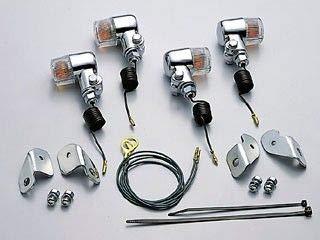 大阪単車用品工業 ハリケーン ミニウインカーkit 品番:HA5712-02 カラー:オレンジレンズ