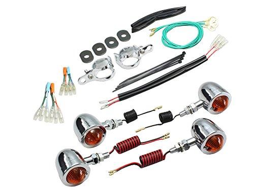 大阪単車用品工業 ハリケーン ブレットウインカーkit 品番:HA5351 カラー:オレンジレンズ