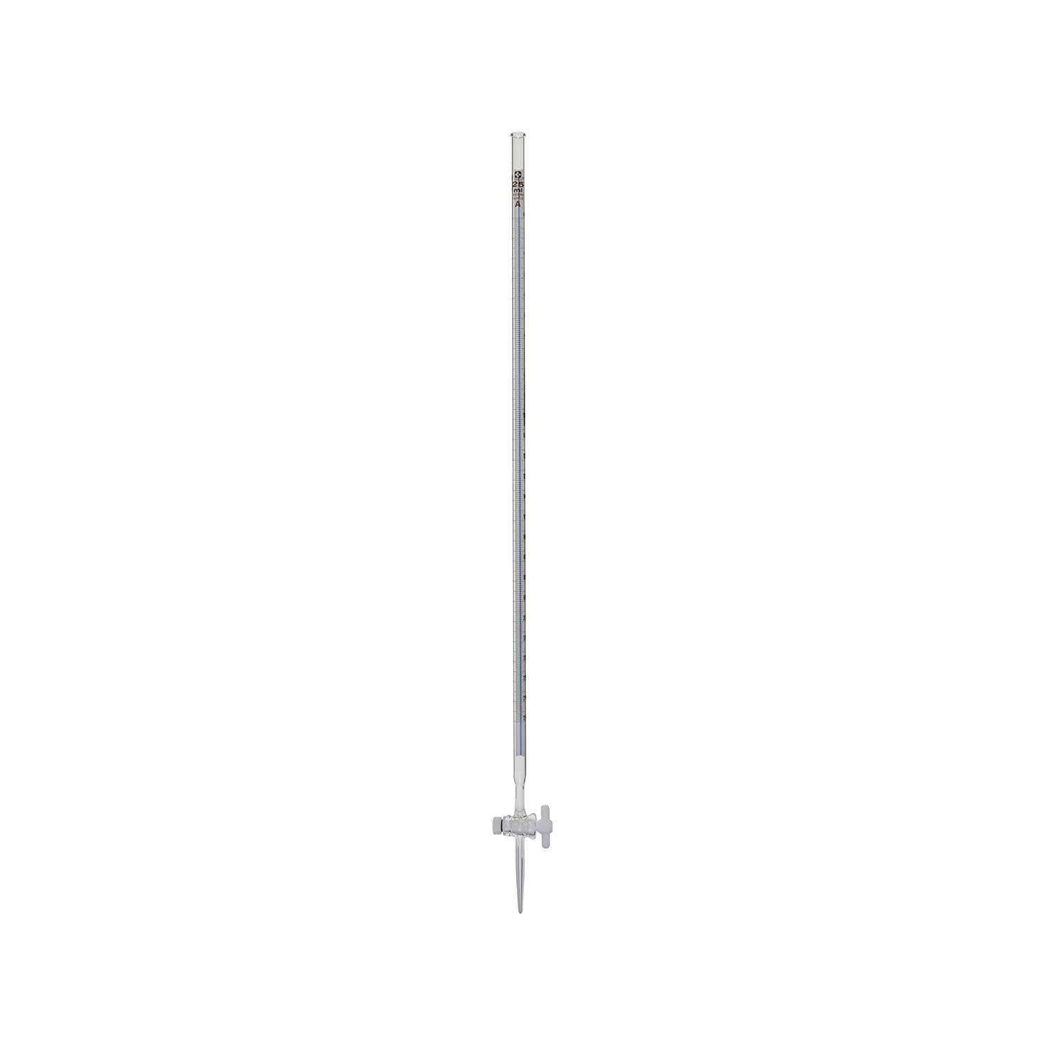 柴田科学 ビュレット　スーパーグレード　青筋　PTFEコック付　25mL 021830-25 1個
